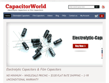 Tablet Screenshot of capacitorworld.net